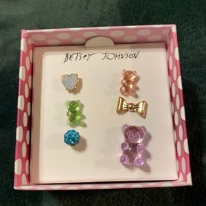 Betsey Johnson multi pack earrings